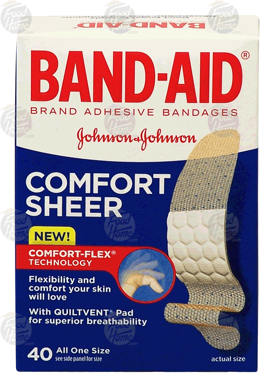 Band-Aid&nbsp;&nbsp;sheer one size bandages Full-Size Picture